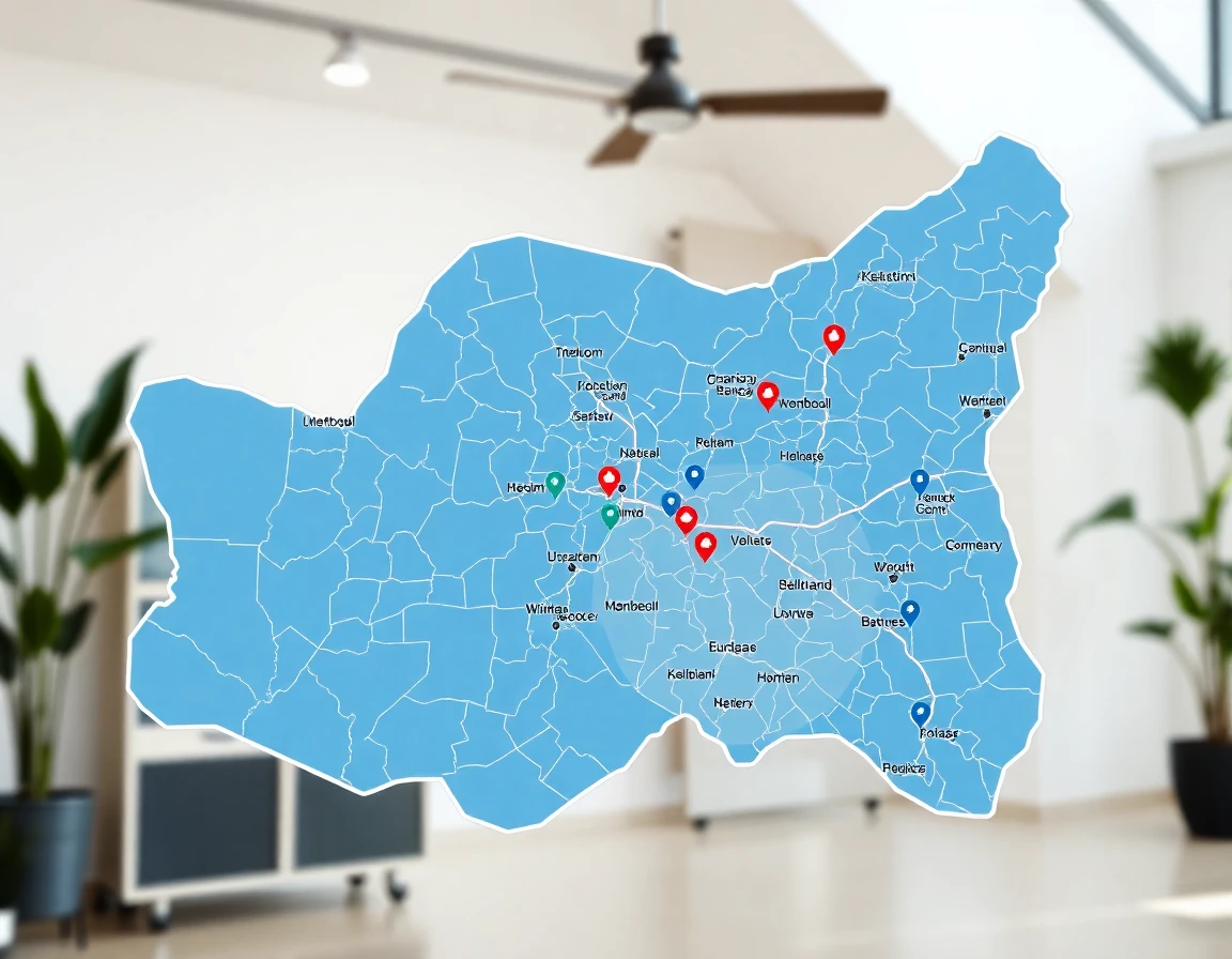 Hvac Service Areas Map